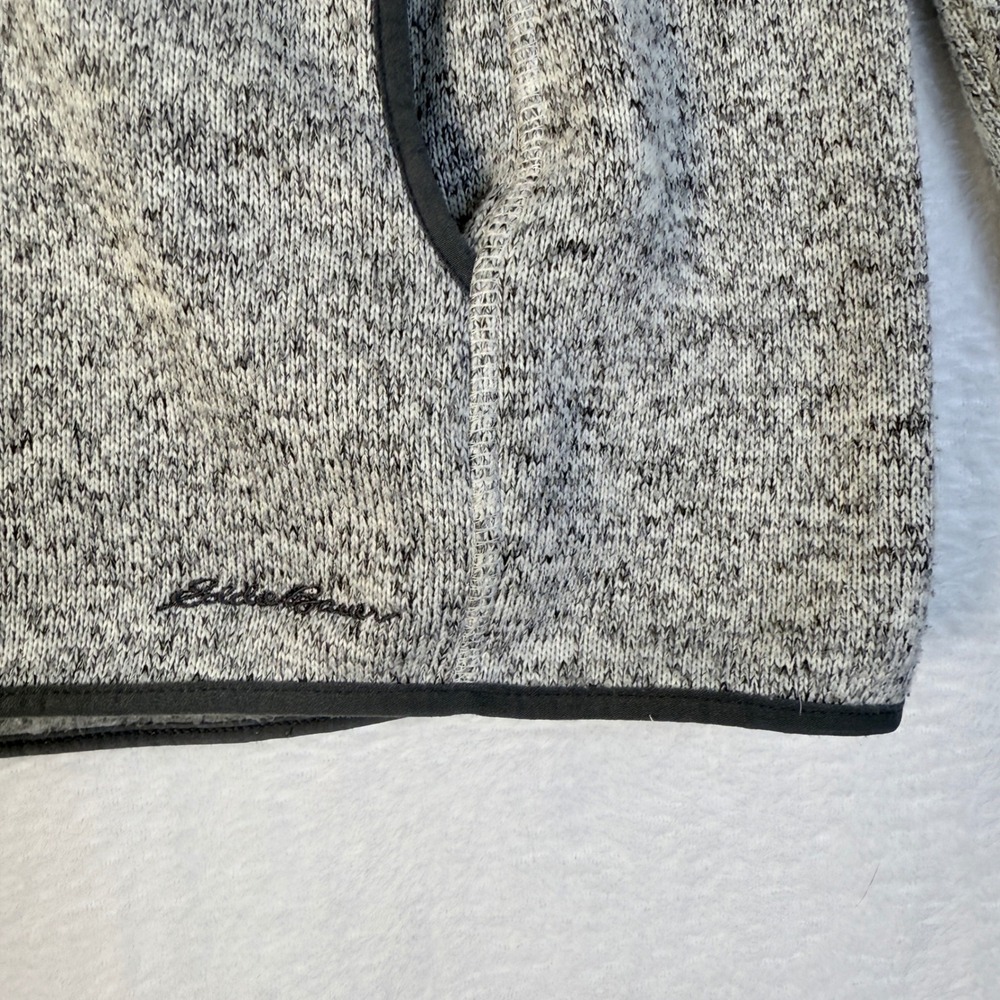 Eddie Bauer‎ Women's V Neck Gray Speckled Fleece Pullover Sweatshirt Size L - Picture 6 of 12